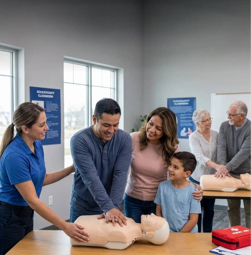 Family CPR class